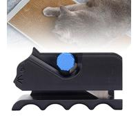 Pssopp Cardboard Cutter for Cat Scratchers 3D Printed Kitten Shaped Handheld Cutter Tool DIY Cardboard Strip Cutting Machine with Ergonomic Design for Cat Lovers (Black)