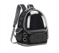 Pssopp Cat Backpack Carrier, Anti Scratch Oxford Fabric Bubble Window Ventilated Cat Mesh Holder 15lbs Folds Flat for Hiking Travel for Anxious Pet Outdoor