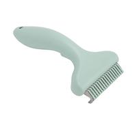 Pssopp Cat Dog Grooming Comb, Combs Dematting Tool for Reducing Shedding Cat Dog Grooming Comb, Gentle Pet Rake Deshedding Brushes for Indoor Cats Nan (Green)