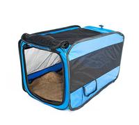 Pssopp Cat Supplies All Sides Large Space Wear Proof Portable Folding Large Cat Travel Carrier for Long Trips Ride Dog Travel Kennel, Breathable Dog Kennel