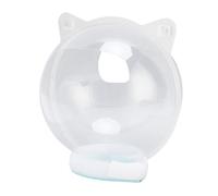 Pssopp Cat Transparent Muzzle, Clear Anti Bite Plastic Safety Muzzle Breathable for Cat Grooming Procedures and Home Care