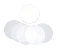 Pssopp Circle Badge Film, Transparent PVC Protective Covers for DIY Button Making Crafts 25MM Durable Clear Button Maker Parts Badge Supplies 100 Pieces