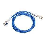 Pssopp Co2 Cylinder Hose, 8.2ft Nylon High Pressure Soda Machine Connector Co2 Refill Quick Connect Adapter with W21.8-14 DIN477 Thread for Home