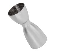 Pssopp Cocktail Double Jigger, Stainless Steel Measuring Cup for Bartending with Ergonomic Design and Easy Dispensing for Home Bar Enthusiasts (Mirror Light)