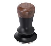 Pssopp Coffee Press Tamper, Tampers Stainless Steel Thread Base Spring Loaded with Sound Feedback for Coffee Making Press, Walnut Wood Handle Calibrated (51MM)