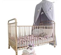 Pssopp Color Breathable Bed Net for Baby Kids Room Decor, Soft Durable Mesh Net with Hanging Hook, 23.6 X 94.5 Inches Bed Canopy, Elegant for Children (Grey)