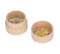 Pssopp Colorful Locking Point Markers Placing Fabric Markers with Wood Storage Box to Sew the Fabric of