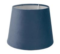 Pssopp Conical Velvet Fabric Lamp Shade Soft Luxurious Decorative Replacement Shade for Table Floor Lamp, E27 E14 Compatible, Ideal for Bedroom Study Hotel Club (Blue)