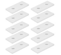 Pssopp Connecting Joining Plate 10Pcs Aluminum Flat Connecting Plate, Vertical Connection Tool for Overlapping with Linear Extension Connection Repair Nan (3030)