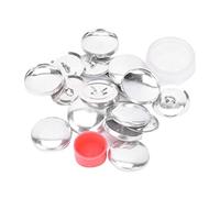 Pssopp Cover Round Button Base Cover Buttons Kit Cloth Bag Cover Buttons Kit Round Button Self Cover Buttons with Flat Backs DIY Handmade Crafts(25MM)