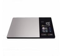 Pssopp Digital Kitchen Scale, Stainless Steel 9x6 Inch LCD Display High Precision Gram Oz Measure for Keto Diet Meal Prep Fat Loss Tracking Food Baking Cooking