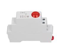 Pssopp DIN Rail LED Indicator Light, PC Rail Type Signal Lamp AC DC for 35mm DIN, 30000 Hour Circuit Status Indication, Quick Install for Distribution Box Control Panel (Red)