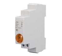 Pssopp DIN Rail LED Indicator Light, PC Rail Type Signal Lamp AC DC for 35mm DIN, 30000 Hour Circuit Status Indication, Quick Install for Distribution Box Control Panel (Yellow)