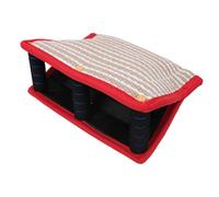 Pssopp Dog Bite Training Sleeve, Agility Equipment Design Thickened Jute Bite Proof Dog Tug Pillow Toy for Pet Outdoor Professional Training Sleeve, Ergonomic Handle (Red)