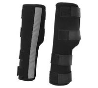 Pssopp Dog Front Leg Braces Canine Compression Wraps Pet Knee Pad Dog Elbow Protector with Reflective Straps Help with Ligament Injuries Sprains and Loss of Stability Caused by Arthritis(Black M)