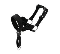 Pssopp Dog Head Halter with Strap, Night Safety Reflective Stitching (M) | Nylon Material, 360° Adjustable, Metal Side Rings, Soft Nose Band, Anti Pull Dog Head Collar, For Training Aggressive Dogs