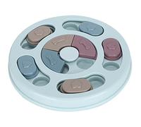 Pssopp Dog Puzzle Feeder Interactive Slow Feeder Dog Food Puzzle Toy with 3 Shape Movable Baffles for Cat Mental Stimulation Training and Eating (Circle)