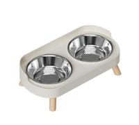 Pssopp Dog Slow Feeder Bowl Elevated Dog Bowls, Neck Protection Splash Proof Raised Bowls Holder Feeding Dishes for Indoor Small to Medium Dogs Cat Supplies