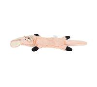 Pssopp Dog Squeaky Plush Toy Cute Animal Shape Bite Resistant Stuffing Free Pet Toy with Soft Plush Material for Boredom Relief (Rabbit)