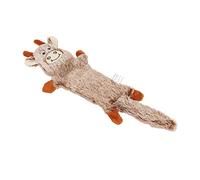 Pssopp Dog Squeaky Plush Toy Cute Animal Shape Bite Resistant Stuffing Free Pet Toy with Soft Plush Material for Boredom Relief (Cow)