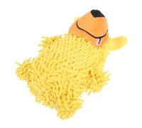 Pssopp Dog Supplies Soft Interactive Puppy Toy Comfortable Plush Puppy Chewer for Small Medium Large Size Teething Indoor Cuddling Playing Squeaky Dog Toy, Yellow Squeaky (Yellow)