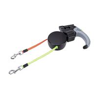 Pssopp Double Dog Leash, Retractable Non Tangling Dog Leash 360 Degree Rotation Pet Rope with LED Flashlight for Small Medium Pets (3 Meter / 9.8ft)