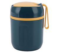 Pssopp Double Layer Insulated Food Jar 480ml 304 Stainless Steel Thermal Soup Container Proof Sealing Portable Lunch Cup for Office School Travel Camping Picnic (Blue)