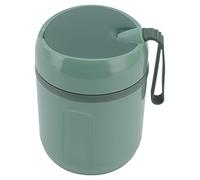 Pssopp Double Layer Insulated Food Jar 480ml 304 Stainless Steel Thermal Soup Container Proof Sealing Portable Lunch Cup for Office School Travel Camping Picnic (Green)