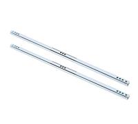 Pssopp Drawer Slide Ball Bearing Slide Rail Drawer Runner 17mm 450mm 2Pcs Set Heavy Duty 45cm Cabinet Slides with Cold Rolled Steel Galvanized for Drawers Cabinets Tool Chests