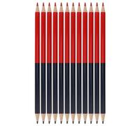 Pssopp Dual Ended Pre Sharpened Pencils, Red and Blue Composite Wood Ergonomic Design for Artists Note Taking