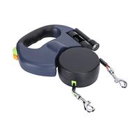 Pssopp Dual Pet Leash, Retractable Dog Leash with Traction System and LED Light, 360° Rotating No Twisting, for Small Sized Dogs