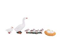 Pssopp Duck Life Cycle Model Toy Animals, ABS Educational Interactive Learning Kit for Kids with 4 Stages Growth Cycle and Science Teaching Resources (A)