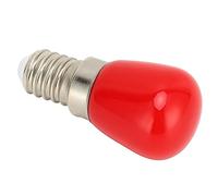 Pssopp E14 LED Bulb, Glass Aluminum Indoor Lighting, 3W 350LM Energy Saving for Home Use (Red)