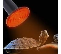 Pssopp E27 Reptile Heating Lamp, Ceramic 100W 200W Infrared Light, Perfect for Reptiles Like Lizards and Snakes (100W)