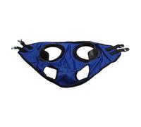 Pssopp Equestrian Breathable Eye Blinders, Lightweight Horse Eye Mask with PU Leather Material for Racing and Trail Riding (Blue)