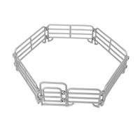 Pssopp Farm Fence Toy for Kids, ABS Material, Role Play Accessory, 16pcs Building Blocks for Garden House and Horse Corral Playset (PL127-A)