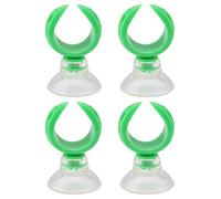Pssopp Fish Tank Hose Clamp with Suction Cup Clips for Aquarium Airline Tubing (17.6mm Inner Dia, Green)