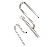 Pssopp Fish Tank Inflow Outflow Pipe Set, Stainless Steel Aquarium Skimmer, Removes Scum for Planted Tanks, for College Students (12 oil removal film set)