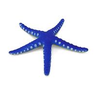 Pssopp Floating Glow in The Dark Starfish Aquarium Decorations Underwater Landscape Ornament Fish Tank Decor with 2 Color Options for Fish Tank Aquarium (Blue)