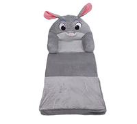 Pssopp Foldable children's Sofa, Cute Cartoon Multi-purpose children's Sofa Bed, Shape, Zipper Design for Toddler bedroom. (3 Layers)