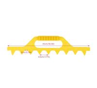Pssopp Frame Spacer, Plastic Beekeeping Tool, Maintain Frame Spacing, For 8 and 9 Hives (Yellow 8 box)