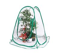 Pssopp Greenhouse Mini Plant Cover, PVC Pop Up Greenhouses for Indoor Grow, Transparent Rolling Window, Easy Use for Small Plants and Shelter