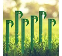 Pssopp Ground Pegs, Durable Plastic Tent Stakes for Heavy Duty Securing, 10Pcs Ideal for Camping, Gardening and Outdoor Activities