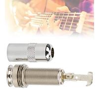 Pssopp Guitar End Pin, Copper-Plated with High Sensitivity for DIY Pickups and Strap Connection, 1/4in Suitable for Acoustic Guitars