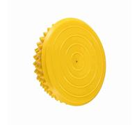 Pssopp Half Round PVC Massage Ball, Body Rolling Pods Spiky Foot Wakers Balance & Dome Yoga Balls Fitness Exercise Gym Massager, Easy to Use, Portable, for Fallen Arches, (Yellow)