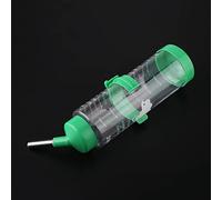 Pssopp Hamster Drinking Bottle, Stainless Steel Auto Non Drip Dispenser, 250ml Hanging Water Bottle for Small Pets Like Hamsters and Squirrels