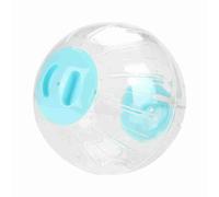 Pssopp Hamster Exercise Ball, Plastic Mini Jogging Play Ball for Gerbils and Dwarf Hamsters, 7.3 Inches Safe and Breathable Fun Pet Toy (Blue)