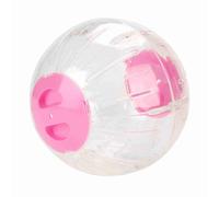 Pssopp Hamster Exercise Ball, Plastic Mini Jogging Play Ball for Gerbils and Dwarf Hamsters, 7.3 Inches Safe and Breathable Fun Pet Toy (Pink)