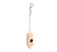 Pssopp Handcrafted Wooden Hummingbird House for Outdoor Gardens (Beech Wood)