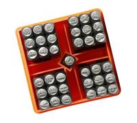 Pssopp Handicraft Tools Kit, 3mm Carbon Steel Letter Number Punch Set A to Z 0 to 9 Heart Stamp Tools for Leather Wood Jewelry Personalized Crafting 37PCS Metal Stamping Jewelry Making (Carbon Steel)